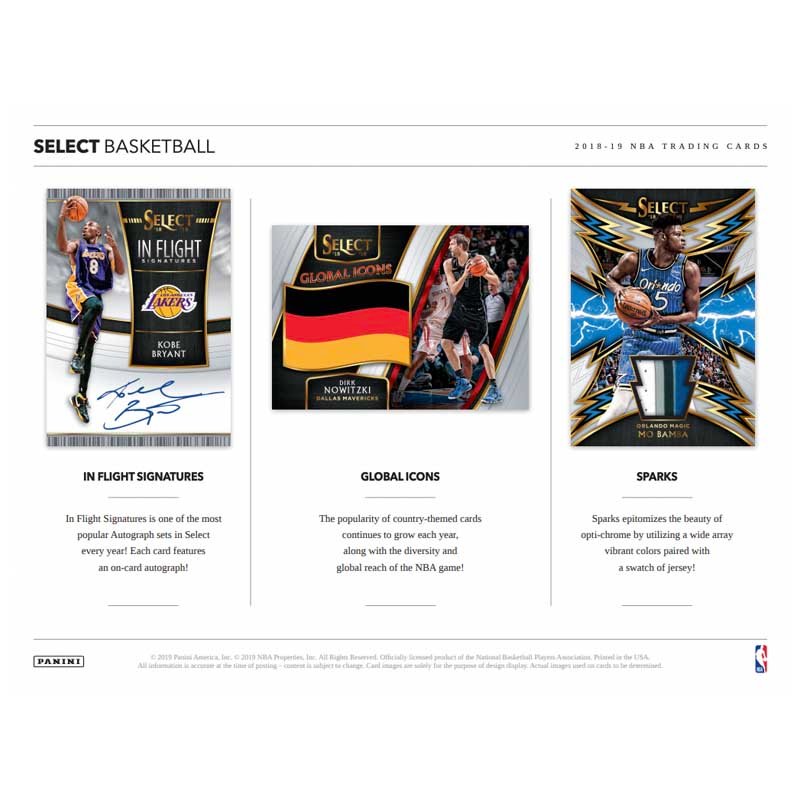 2018_19PaniniSelectBasketballHobbyBoxSalesSheet2