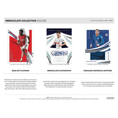 2021PaniniImmaculateSoccerHobbyBoxSalesSheet1