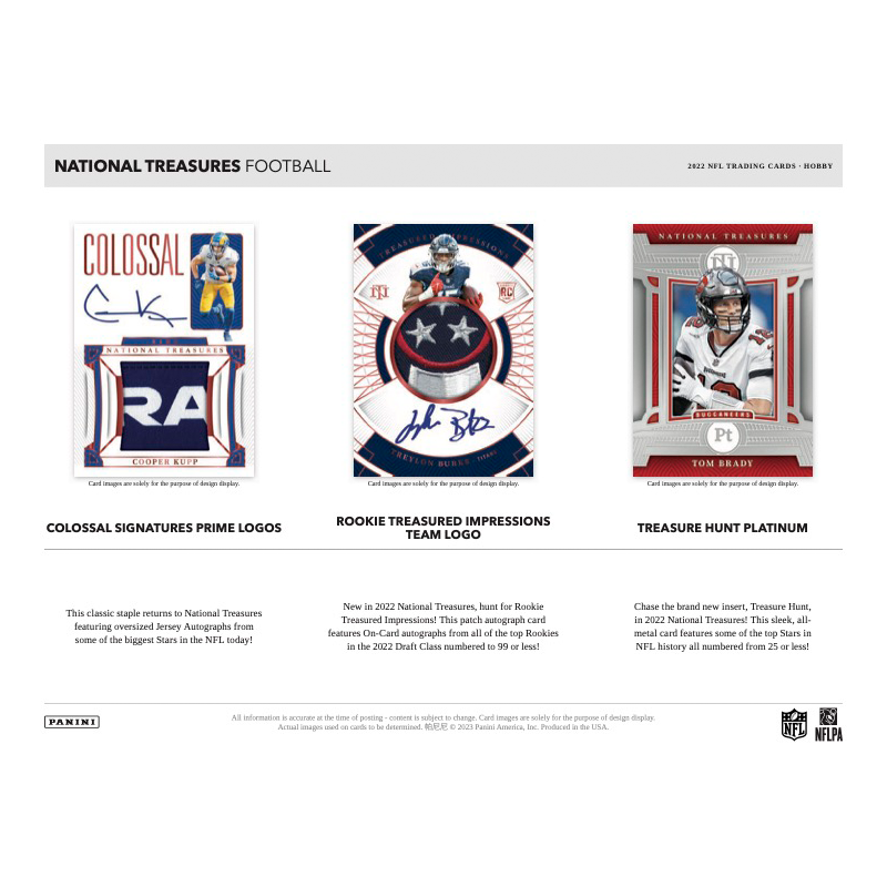 2022PaniniNationalTreasuresFootballHobbyBox_4