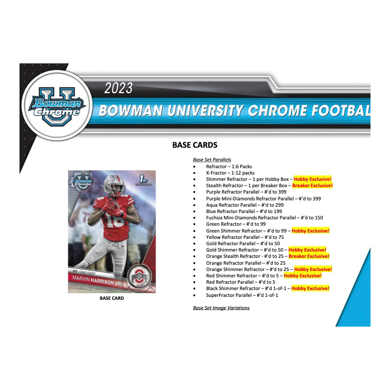 2023BowmanUniversityChromeFootballHobbyBox_2