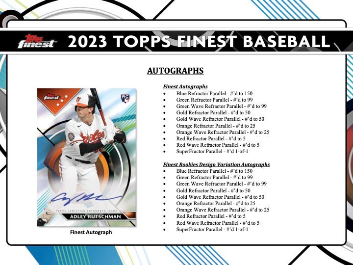 2023ToppsFinestBaseballHobbyBox5