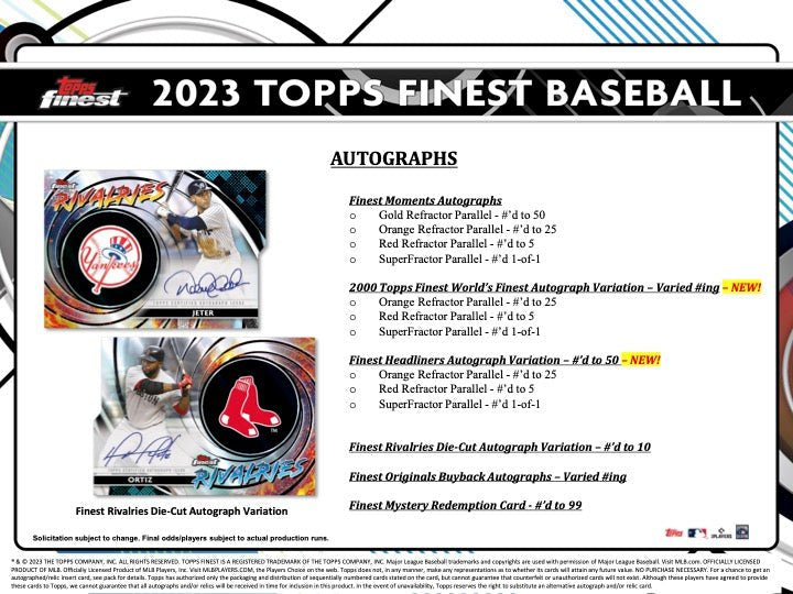 2023ToppsFinestBaseballHobbyBox6