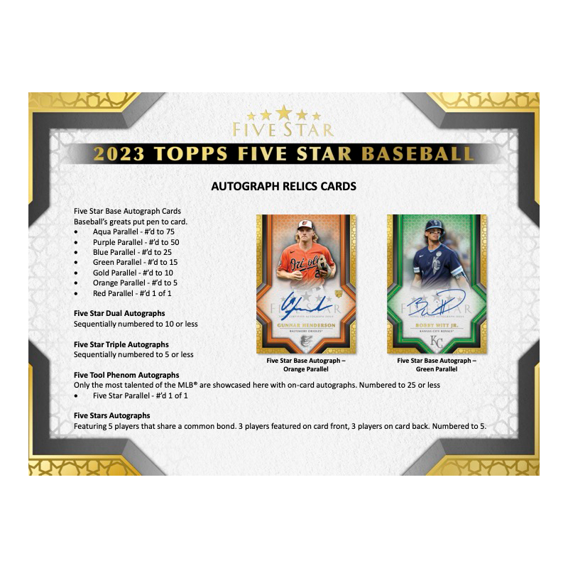 2023ToppsFiveStarBaseballHobbyBox_3