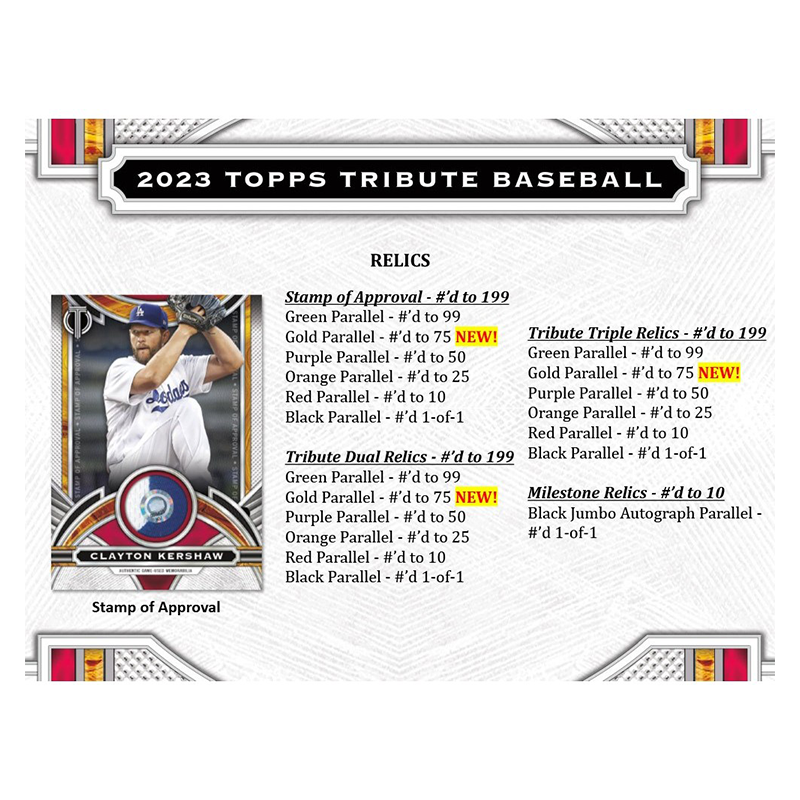 2023ToppsTributeBaseballHobbyBox6